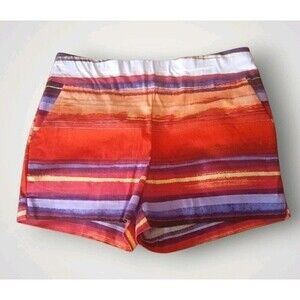 New York & Company Soho Multicolor Stripe Shorts Size M NWOT